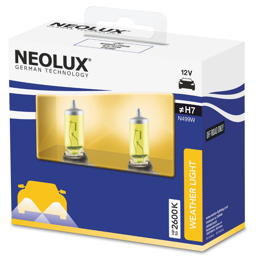 ee6eb10f-62b6-11ea-a250-04d9f508137a Автолампа H7 12V 55W желтая (N499-W-2SCB)  NEOLUX   шт.