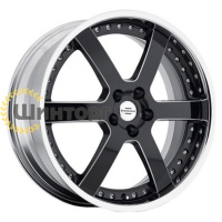 Диск колеса Redbourne Knight 9,5x20 5*120 ET32 D72 Gloss Black Chrome Lip