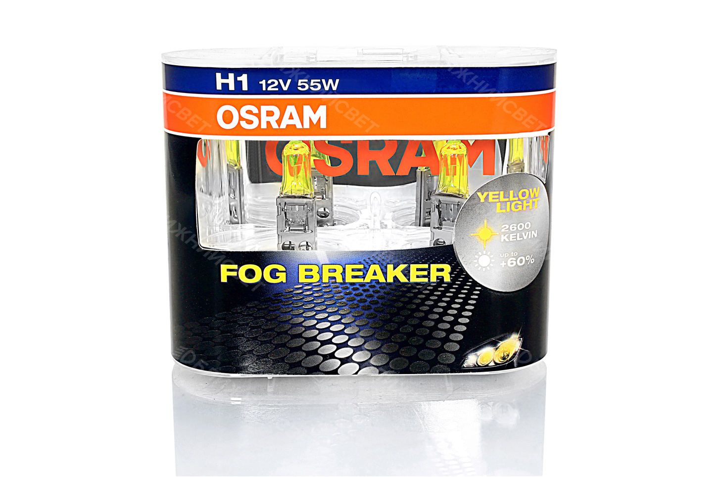4f1257ca-6432-11ea-a251-04d9f508137a Автолампа H1 55W FOG BREAKER ( 62150 FBR EuroDuo) к-т.