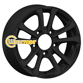 Диск колеса СКАД Тундра 6,5x16 5*139,7 ET40 D98,5 черный бархат (новый)