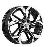 Диск колеса КиК (КС1062) 6,5x17 5*114,3 ЕТ45 D67,1 алмаз чёрный