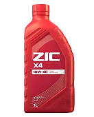 Масло моторное Zic X4 SAE 10w-40 SN п/синт. (1л)