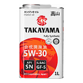 Масло моторное TAKAYAMA SAE 5W-30 API SN; ILSAC GF-5 синт. (1л)
