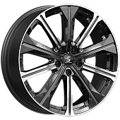 Диск колеса СКАД "KP013" 7,0x19 5*108 ET33 D60,1 Fury Black (Tiggo 7 Pro)